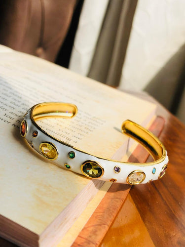 White Multi Stud Bracelet